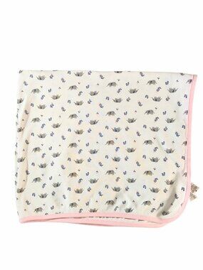 Just One You Carter's Elephant White Pink Lovey Security Blanket 29" X 33"